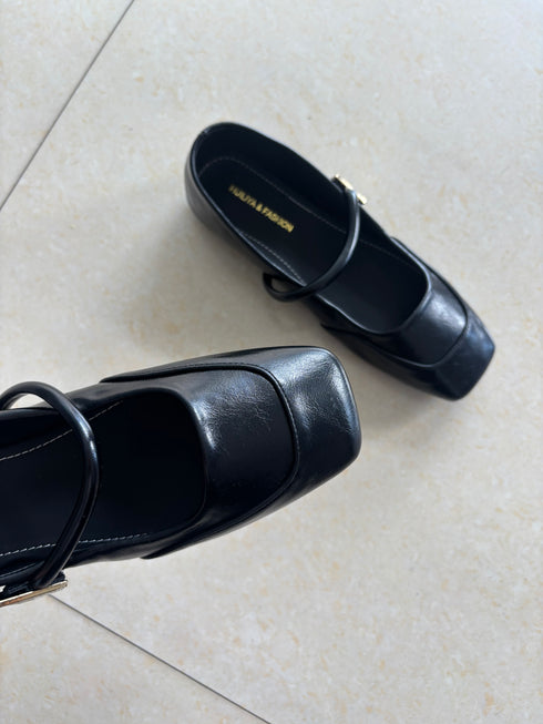 Pu Leather Flat Pumps